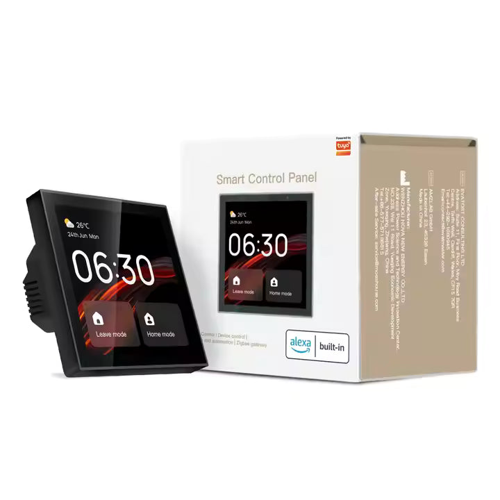 Tuya 4" Smart Home Control Panel – LCD Touchscreen with Zigbee Gateway