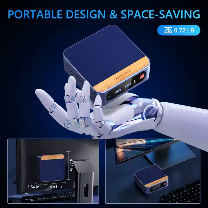 Intel N150 Mini PC – 13th Gen Twin Lake, 4-Core, Up to 3.6 GHz