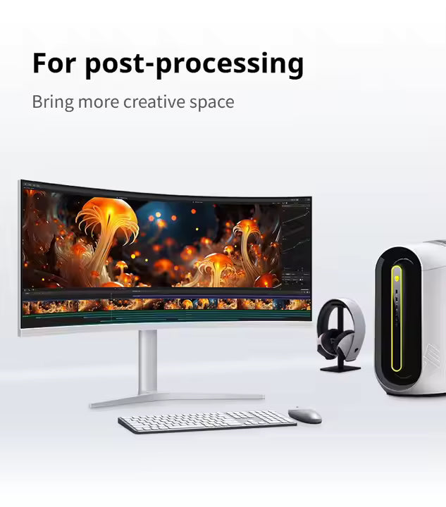 4K UHD HDR Gaming Monitor – 34″ Curved Nano‑IPS, 144 Hz