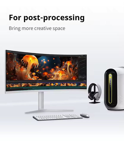 4K UHD HDR Gaming Monitor – 34″ Curved Nano‑IPS, 144 Hz