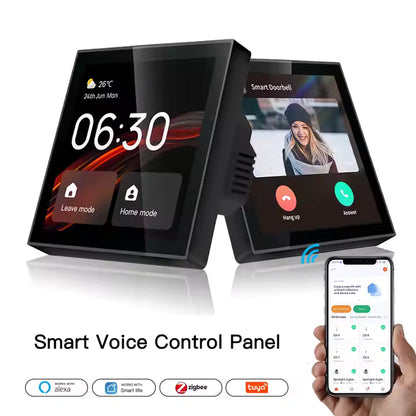 Tuya 4" Smart Home Control Panel – LCD Touchscreen with Zigbee Gateway