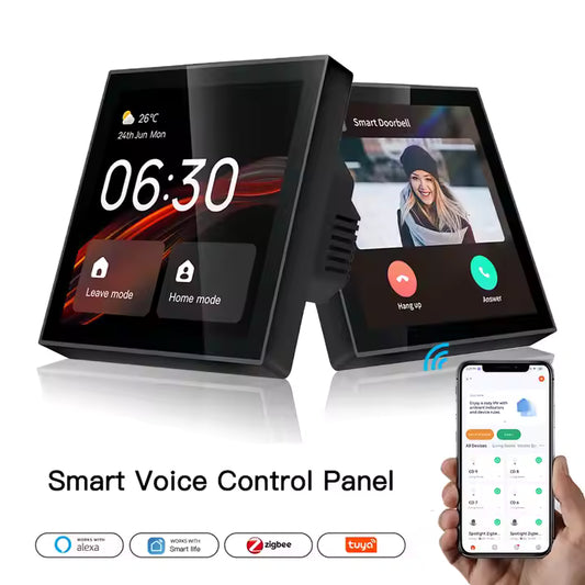 Tuya 4" Smart Home Control Panel – LCD Touchscreen with Zigbee Gateway