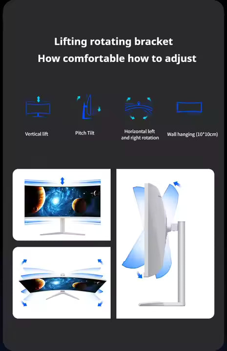 4K UHD HDR Gaming Monitor – 34″ Curved Nano‑IPS, 144 Hz