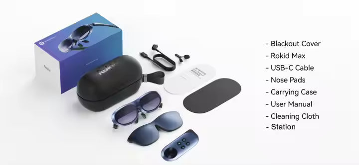 Rokid Max AR Glasses – 120Hz Micro-OLED Display, 50° FOV
